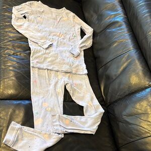 Tea Collection Kids Space Pajama Set in Light Purple